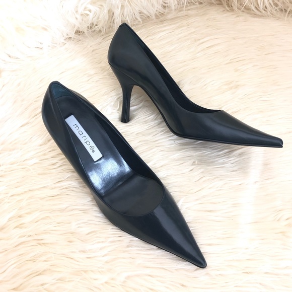 Maripe Shoes - Maripe Navy Pumps Heel | Size: 9
